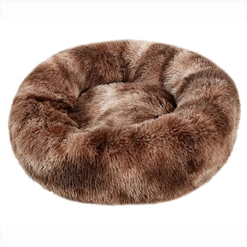 Cama redonda de pelúcia para cães e gatos - Modelo 11
