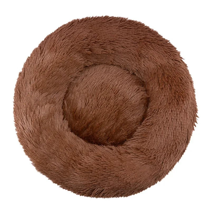 Cama redonda peluciada para pets -  Modelo 1